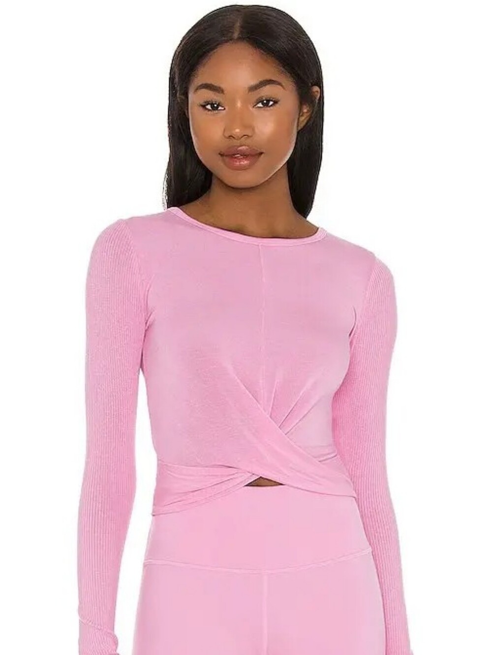 NWT Alo Yoga Cover Long Sleeve In Parisian Pink Size: XS